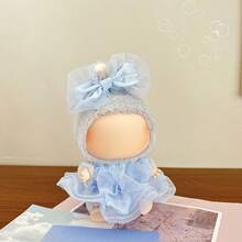 拉布布一代二代可爱娃娃衣服 可爱蝴蝶结裙套装 可互换衣服 适合17厘米娃娃 - 彩色 - 查看 3