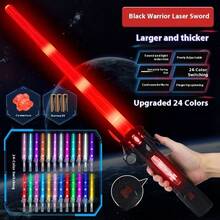 Đồ chơi kiếm laser đổi màu 24 màu mới, lưỡi kép có thể thu vào, đồ chơi chiến đấu cho trẻ em, thiết bị biến hình hai đầu cho trẻ em, gậy phát sáng huỳnh quang 7 màu, kiếm chiến đấu gậy huỳnh quang cho trẻ em - Nhiều màu - Xem 13
