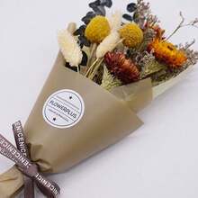 Elegant And Exquisite European Dried Flower Bouquet With Packaging Gift Box, Can Be Used As Graduation, Birthday, Party, Thanksgiving, Christmas And Other Holiday Gifts - B - 查看 2