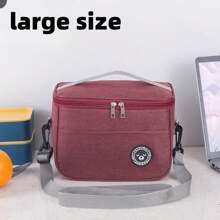 1 pezzo Nuova borsa termica con design senza mani e a prova di perdite, riutilizzabile, adatta per lavoro, campeggio, viaggi, con opzioni multiple per il trasporto, senza contatto con gli alimenti, per il ritorno a scuola, borsa da trasporto da esterno