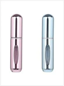 5 件/4 件/3 件/2 件/1 件 5ml 可再填充香水瓶、便携式可再填充香水雾化器瓶、可再填充香水旅行喷雾瓶、迷你便携式空液体容器、旅行必需品、海滩旅行收纳袋、适用于香水、女士香水，适合度假、露营、度假、返校