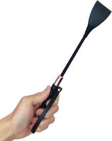 BLUECC Riding Crop For Horse, Horse Whip With PU Leather Equestrianism Horse Crop Double Slapper Horse Whip Black Crops For Horses