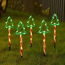 8 Modes Solar Powered Christmas String Lights - 1 Drag 5 Outdoor Waterproof Decor For Yard, Garden & Path, Ideal For Festive Atmosphere & Christmas Celebrations