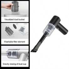 Aspirador De Pó Com 2 Bateria Usb Portátil Completo Linha Premium Carro E Casa 2000mAh Multifuncional