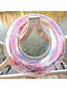 充气游泳圈透明可爱加厚腋下圈大号成人浮力游泳圈