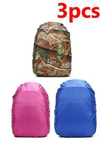 1pc Outdoor Waterproof Rain Cover Set, Backpack Dust-Proof Protector For Men & Women, Multiple Colors Available