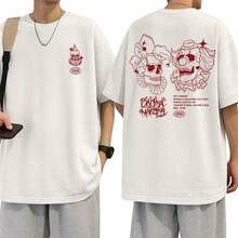 T-Shirt Street Style Drip Hip Hop Rua Chronic Pixo Graffiti Marginal Unisex Male Female 100% Cotton Top Premium Streetwear Launch Immediate Shipping Various Colors!! Plus Size - 小丑 - 查看 1