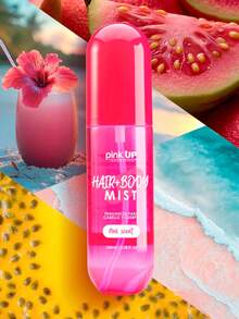 Fragancia para cabello y Body Hair Body Mist Pink Up, spray perfumado para cabello y Body, aroma suave y femenino, presentación Pink Up - Pink Scent - Ver 2