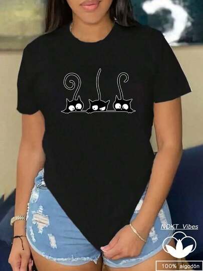 Lady Cartoon Astronaut Planet Balloon T-Shirt