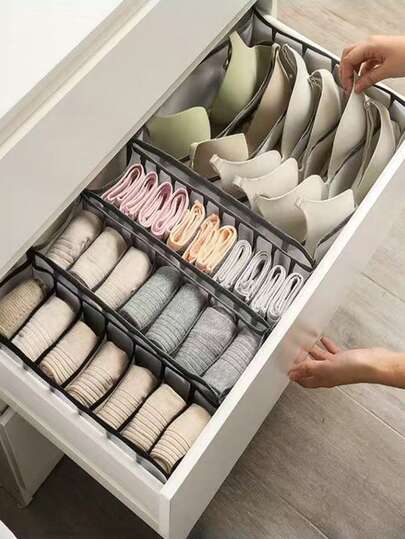 6 件/3 件/2 件/1 件 1 件节省空间的胸罩收纳盒 - 多功能衣柜抽屉隔板，适用于内衣、袜子、内衣和配饰 - 耐用的可折叠收纳盒，整理内衣的好解决方案，抽屉收纳袋、房间装饰、包、化妆包、梳妆台、旅行、化妆包、旅行必需品、收纳袋、收纳、旅行必需品、化妆品收纳袋、化妆包、化妆品收纳袋、收纳袋、洗漱包、桌面收纳袋、化妆包、化妆整理、梳妆配件、化妆包、化妆包、珠宝盒、小袋、化妆刷架、刷子架、香水收纳袋、小袋