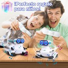 Robot de Control Remoto, Juguete Robot con Luces LED, Robot Inteligente de Control Remoto con Funciones de Música y Baile/Cabeza y Brazos Flexibles, Mini Robot Interactivo Regalo para el Hogar, Cumpleaños, Navidad - 1 - Ver 2