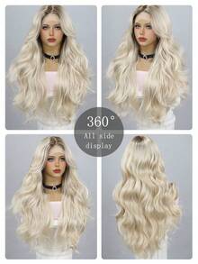 Ombre Highlight 180 Density Body Wave Lace Front Wigs Human Hair 13x4 HD Transparent Upgrade Side Part Glueless Wigs Human Hair Pre Plucked Bleached Knots Brazilian Remy Ash Blonde With Brown Root Light And Breathable Human Hair Wig For Women With Baby Hair - Bắt nguồn từ & Ombre - Xem 6