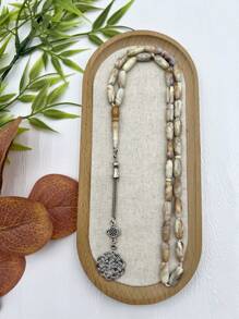 33 颗亚克力念珠，中东阿拉伯语每日祈祷珠 - 彩色 - 查看 5