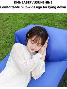 Inflatable Lounger Air Sofa Hammock-Portable,Water Proof& Anti-Air Leaking Design-Ideal Couch For Backyard Beach Traveling Camping Picnics & Music Festivals