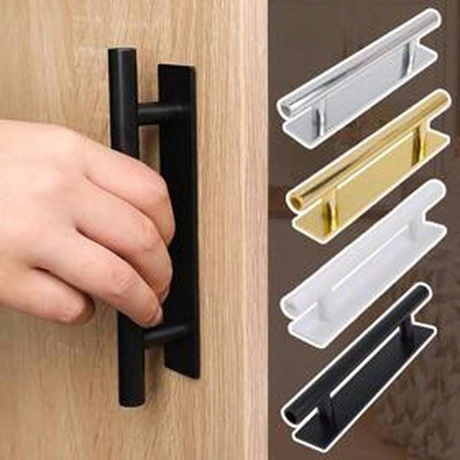 Pegangan Furnitur Perekat untuk Pintu Plastik, Cocok untuk Mengatur Lemari, Pintu Geser, dan sebagai Kenop untuk Membuka dan Menutup Pintu - MultiWarna - View 1