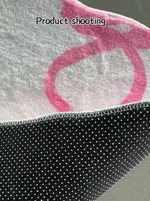 1pc Lovely Bow Design Bathroom Mat Carpet, Sweet & Cute Style Girly Carpet, Soft & Comfortable Faux Wool Carpet, Suitable For Living Room, Bedroom, Closet, Entryway, Kitchen, Bedside, Durable & Dust-Proof