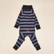 1 قطعة بيجامات مريحة وناعمة مطاطية للكلاب الكبيرة ذات تصميم مخطط