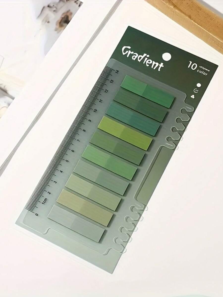 200 tờ giấy nhớ PET nhiều màu, có thể ghi, đánh dấu trang trong suốt có thể thay đổi vị trí, nhãn trang tự dính, thích hợp cho bìa hồ sơ và mục lục