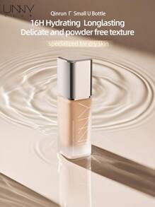 unny club 30g 持久全覆盖粉底液，适合干性肌肤，无瑕疵，隐形毛孔，运动妆容，遮瑕，防汗防水，保湿闪光，瓷器 - P01粉瓷白-乾皮 - 查看 3