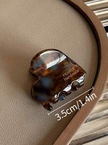 6 件/4 件/1 件亚克力发夹 2024 新款心形迷你爪夹，适用于刘海和侧发际线，多巴胺情人节发夹，发夹，发夹，发夹，学校用品，学院秋冬发饰，女士度假装扮