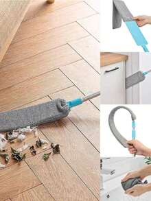 1 Stück leichter Flachmop, Flachmop, leichte Reinigung, Haushalts-Mop, Bodenreinigung, trocken und nass, schlabbriger Mop, mit leichtem und flexiblem Mopfkopf-Design, einfach tief in den Boden von Möbeln, Reinigungsutensilien, Fliesen usw. Küchenutensilien, Staub und Schmutz mit einem Klick lösen, Collegebedarf, Küchengrundausstattung, Reinigung.