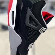 Winter Hot Black Silver High TopTrendy Retro Thick BottomAnti SlipandShock Absorbent Sports Shoes-Jodan4 - 黑色 - 查看 5