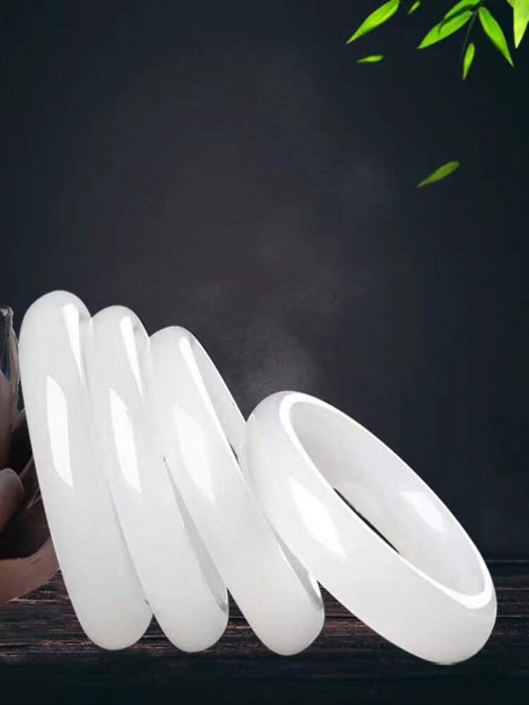 1件翡翠手链，新款时尚女士手链，送给妈妈的礼物，护身符手链。天然玉石表面可能存在矿物斑点或杂质，属正常现象！天然玉石手链的颜色和纹理均为天然形成，并非人工工艺品。每条玉石手链的颜色和纹理可能与图片不完全一致。挑剔的顾客请谨慎购买！ - 手鐲 - 查看 2