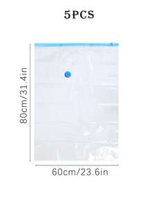 1/3/5 حقيبة تخزين فراغية موفرة للمساحة، حقيبة سفر بلاستيكية محمولة، حقيبة تخزين الملابس، حقيبة تخزين فراغية من البولي إيثيلين تيريفثالات، حقيبة تخزين فراغية شفافة بسيطة للاستخدام المنزلي للملابس والبطانيات والقمصان، منظم مساحة منزلي لغرفة النوم والحمام والخزانة.