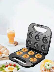 Mini Máquina de Hacer Mini Donas, Superficie Antiadherente, Sokany.Máquina para hacer donas de 6 agujeros - Tipo de Enchufe A USA (110-127V) - Ver 1