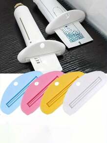 1/2/4件套牙膏管挤压器，牙膏管夹，手动牙膏分配器，多功能洗面奶分配器，浴室配件