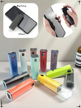 一体式便携式屏幕清洁套装，适用于汽车屏幕、智能手机、平板电脑、手机清洁套装、屏幕清洁喷雾、触摸屏清洁喷雾、屏幕清洁工具、笔记本电脑、屏幕清洁套装、电视屏幕清洁器