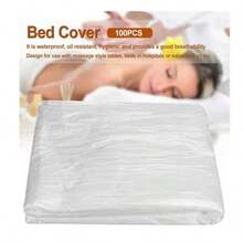100pcs/Pack Disposable Transparent SPA Massage Therapy Bed Sheets, Waterproof Beauty Bed Cover, Table Cloth - Multicolor - View 8