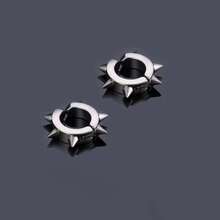 Bộ 2/10 chiếc khuyên tai đinh tán phong cách Punk bằng thép không gỉ, khuyên tai charm thép titan thời trang thường ngày dành cho nam giới, phụ kiện tiệc tùng, hộp đêm cá tính, đeo hàng ngày, khuyên tai có khớp nối bằng thép không gỉ, khuyên tai gai nhọn phong cách Punk, quà tặng cho bạn trai, quà tặng cho bạn gái, quà Giáng sinh - bạc - Xem 17