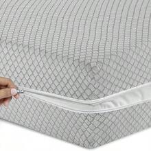 Zipped Mattress Cover Full Encasement Anti Bed Bug Protector Mattress Protector - Light Grey - View 9