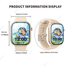 Children's Smart Watch, Wireless Dialing/Calling, Multiple Sports Modes, Tracking Children's Sports Data, Message Notifications, Alarm Reminders, Shutter Control, Custom Watch Face Wallpaper Suitable For Boys/Girls, Compatible With Android And IOS Phones - 彩色 - 查看 10