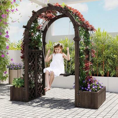 Wooden Garden Arbor…