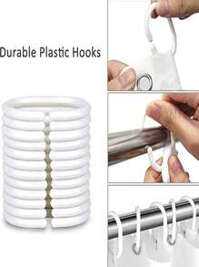 1pc Grey Checkered Bath Curtain, Twill Curtain, High-Quality Peva Curtain, Suitable For Bathroom, Toilet, Dormitory Partition, Metal Buttonholes With Plastic Hooks, Christmas Gift Bathroom Decor