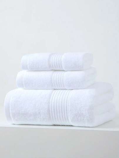 1 juego de toallas, incluye 1 toalla de baño rectangular (70*140cm), 1 toalla de mano (34*74cm) y 1 pañuelo (34*34cm), diseño sencillo, ligero, absorbente, de secado rápido, adecuado para baño, cocina, viaje, regalos, gimnasio, playa, hotel, salón, uso al aire libre. Toallas de ducha para salón de belleza, hotel, deportes, artículos esenciales para el hogar, toalla, cuidado de la piel