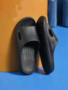 Pantuflas para hombres, suela gruesa antideslizante y duradera, para uso en el hogar, interior, exterior y baño, de uso casual, tallas grandes