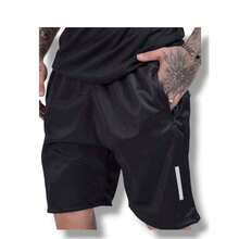 SPORTS SHORTS - WITH POCKET AND ZIPPER - MEN'S - NEW COLORS AND SIZES. - 黑色 - 查看 2