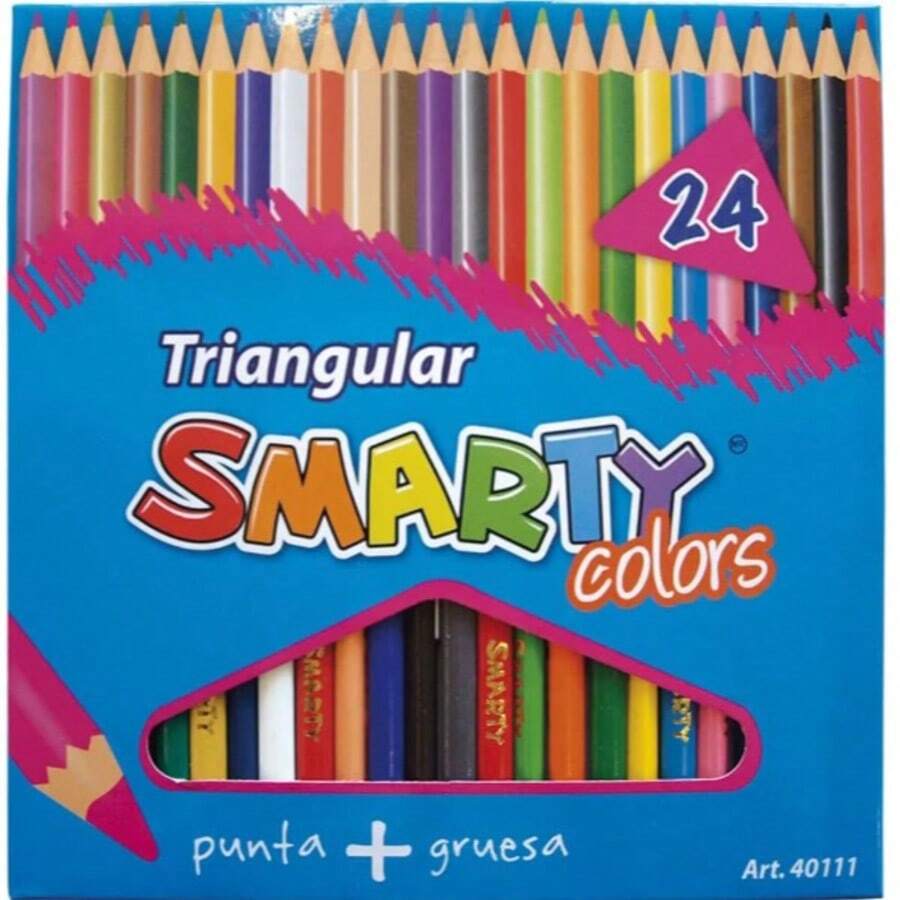 Smarty Triangular Colors With 24 Pieces
