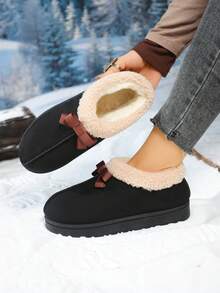 Botas de nieve 2025 para adolescentes, botas de nieve de moda casuales para exteriores