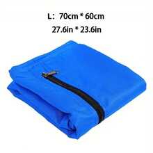 حقيبة غسيل الحيوانات الأليفة كبيرة الحجم باللون الأخضر/الأزرق الياقوتي - حقيبة فصل تنظيف مستلزمات الحيوانات الأليفة - قماش أكسفورد 210D قوي - طبقة عازلة للماء من البولي يوريثان الفضي، حقيبة عزل الشعر - غطاء واقي مقاوم للماء قابل لإعادة الاستخدام بسحاب - متعدد الاستخدامات