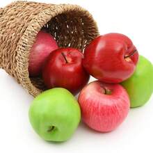 Artificial Apple Christmas Eve Simulation Fruit Home Kitchen Party Decoration 6PCS