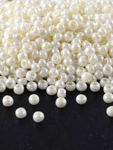 GO2CJBEADS 10g Multicolor 2mm Silverline Round Rocailles Glass Seed Beads For Bracelet Diy - Alabaster - View 52