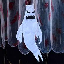 Halloween Decorations Outdoor Halloween Party Decor Indoor Ghost Ghost Decorations String Suitable For Porch Yard Garden Lawn Spirit Weathervane Ghost Hanging Haunted House Escape Room Scene Props
