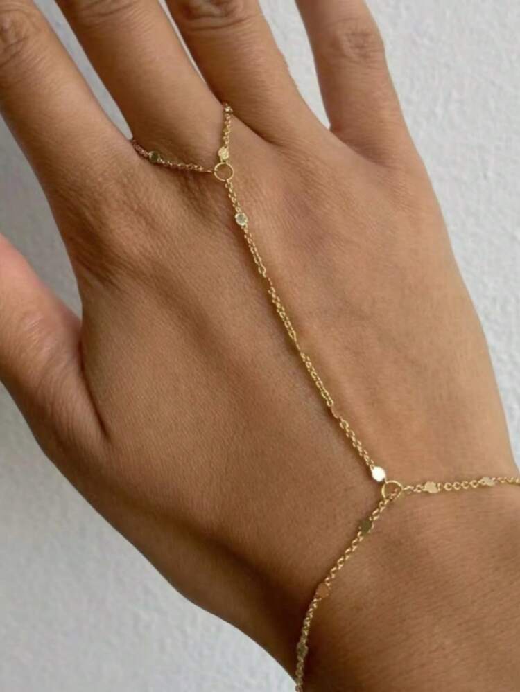 Tsnamer 1 pieza Pulsera con cuentas, Pulsera anillo para mujeres y niñas, Regalo de joyería de acero inoxidable - pulsera de lentejuelas - Añade 14