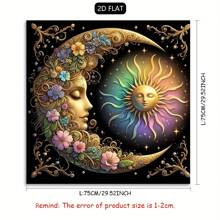 1pc Tarot Tablecover Elegant Sun And Moon Mandala Talobu Altar Cloth Starry Sky Table Cloth Witchcraft Astrology Black Oracle Mat Tarot Tablecloth Boho Playmat Cloth Home Decor - Black - View 14