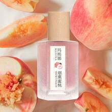 Unisex White Peach Perfume - Suitable For Every Occasion, Fresh And Long-Lasting, Free Of Alcohol And Mineral Oils, Infused With Jojoba, Argan And Coconut Oils - 粉色 - 查看 4