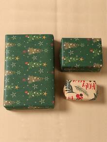 3 Pack Weihnachtsgeschenkpapier, Kraftpapier, Vintage-Weihnachtsgeschenkverpackungspapier, Weihnachtsdekoration, Partyzubehör für frohe Weihnachten, Heimdekoration, Zimmerdekoration, DIY-Geschenkverpackungsetiketten, Verpackungsaufkleber, Gastgeschenke, Weihnachtsgeschenke, Weihnachtsfeierdekoration, Weihnachtsdekoration, Dekoration für das neue Jahr 2026, Winterweihnachtsdekoration, Weihnachtsgeschenke für Zuhause, Weihnachtsdekoration - Weihnachtsgelbes Kraftpapier - Übersicht 8